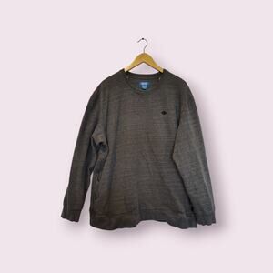 Adidas Blue Tag Men's PE Crew Grey Sweatshirt Zipped Pockets Sz XXL‎ 2015